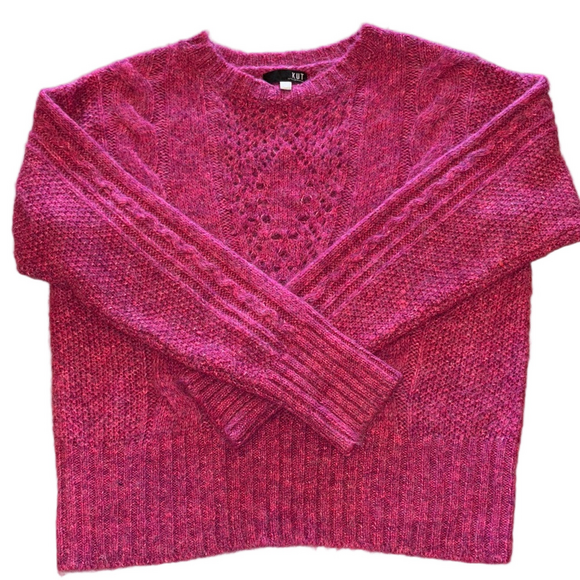Kut from the Kloth Sweaters - Kut From The Kloth Woman’s Medium Magenta Claudette Crewneck Sweater